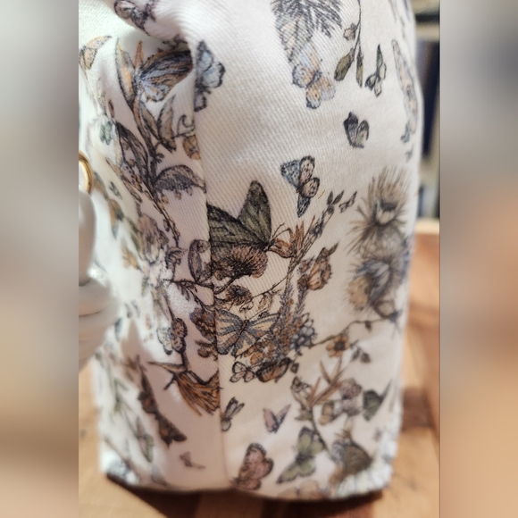 Floral Butterfly Print Dior Handbag - Picture 4 of 12